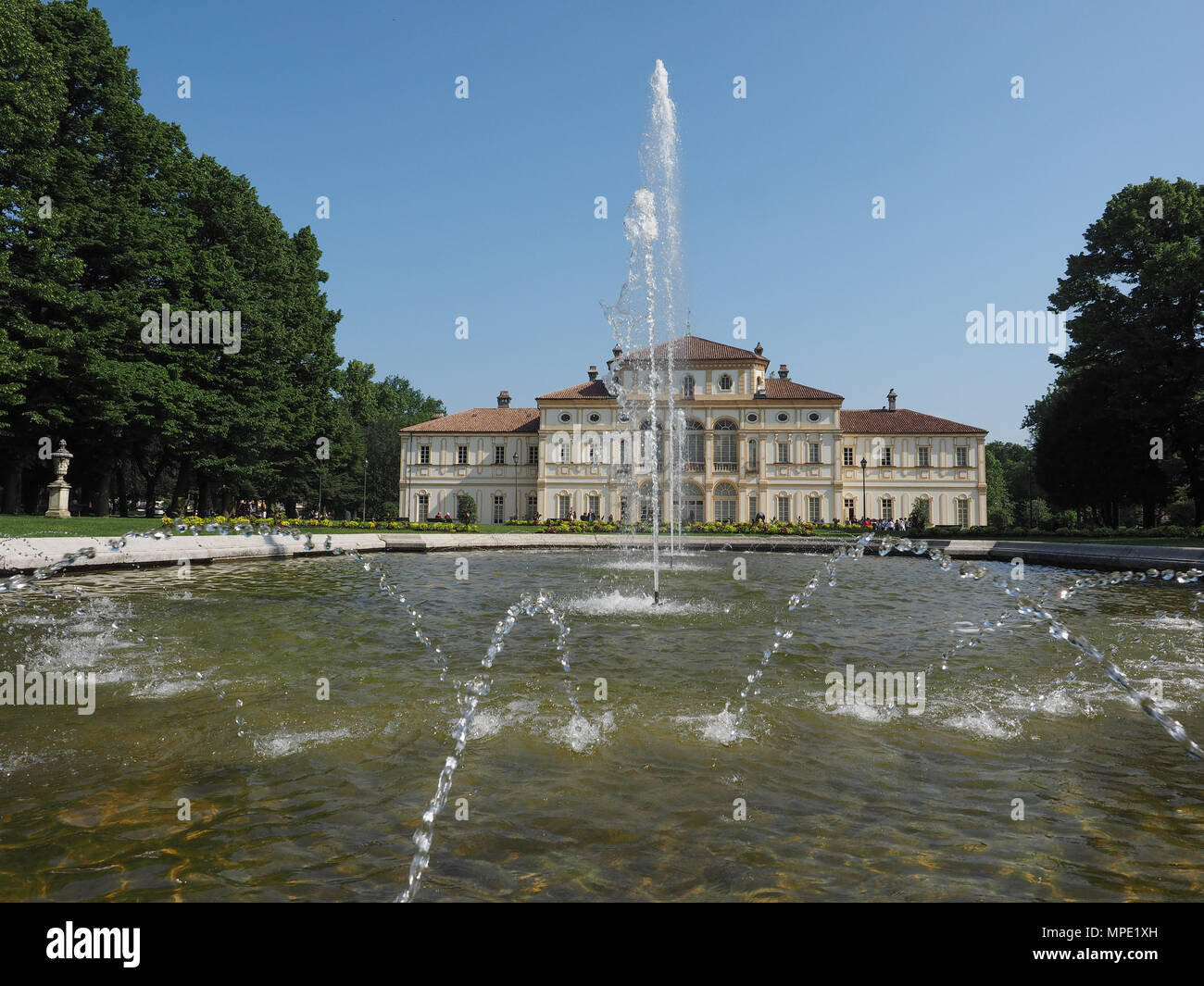 TURIN, Italien - ca. Mai 2018: Villa La Tesoriera barocken Palast aus dem 18. Jahrhundert beherbergt heute die musikalische Bibliothek Stockfoto