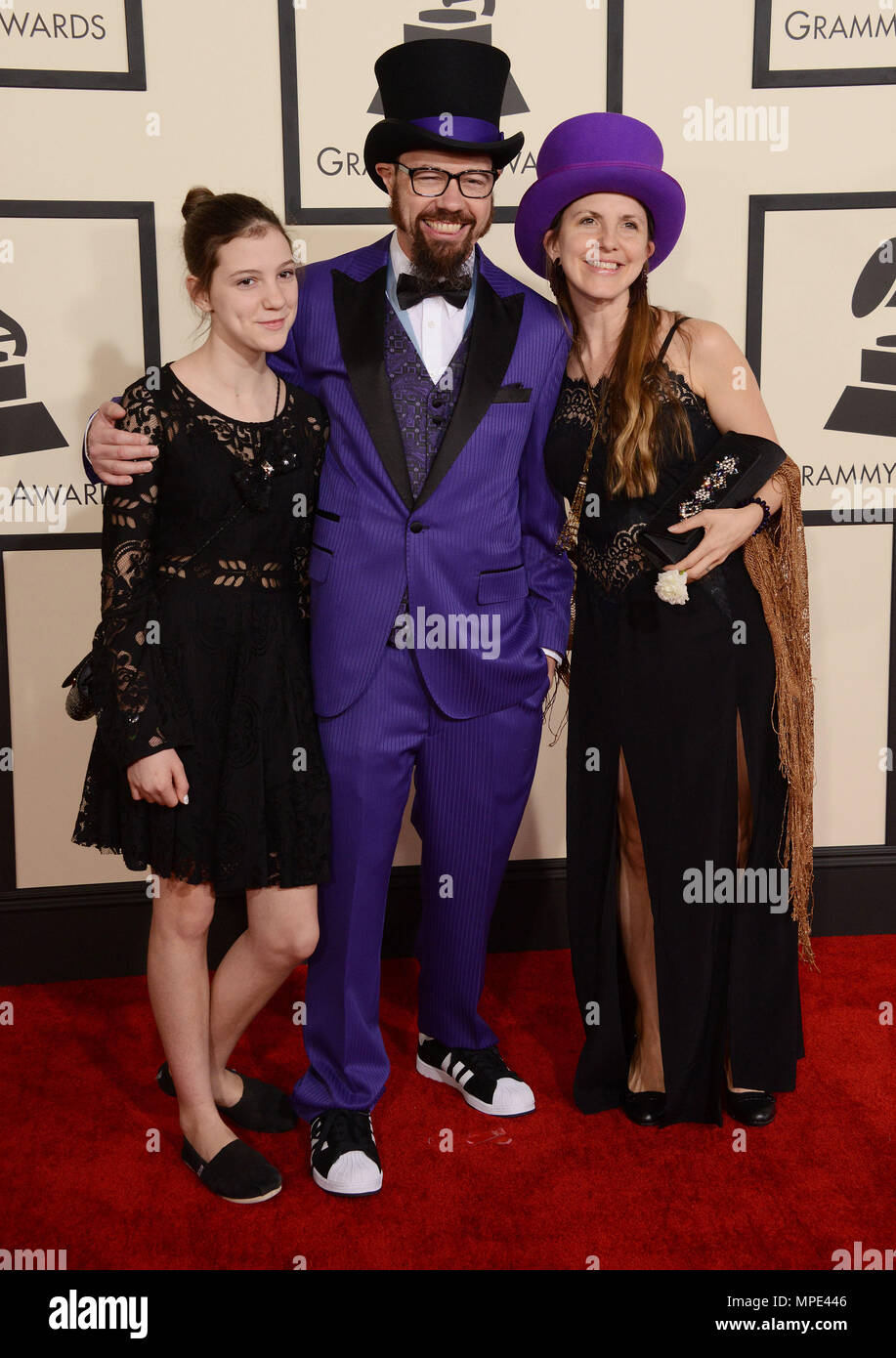 Secret Agent 23 Skidoo auf der 57. jährlichen Grammy Awards im Staples Center in Los Angeles. Februar 8, 2015 Secret Agent 23 Skidoo Event in Hollywood Leben - Kalifornien, Red Carpet Event, USA, Filmindustrie, Prominente, Fotografie, Bestof, Kunst, Kultur und Unterhaltung, Topix prominente Mode, Besten, Hollywood Leben, Event in Hollywood Leben - Kalifornien, Roter Teppich und backstage, Film Stars, TV Stars, Musik, Promis, Kunst, Kultur und Unterhaltung, vertikal, eine Person, Fotografie, Anfrage tsuni@Gamma-USA.com, Kredit Tsuni/USA, Rock Gruppe, Musik, Musiker Stockfoto