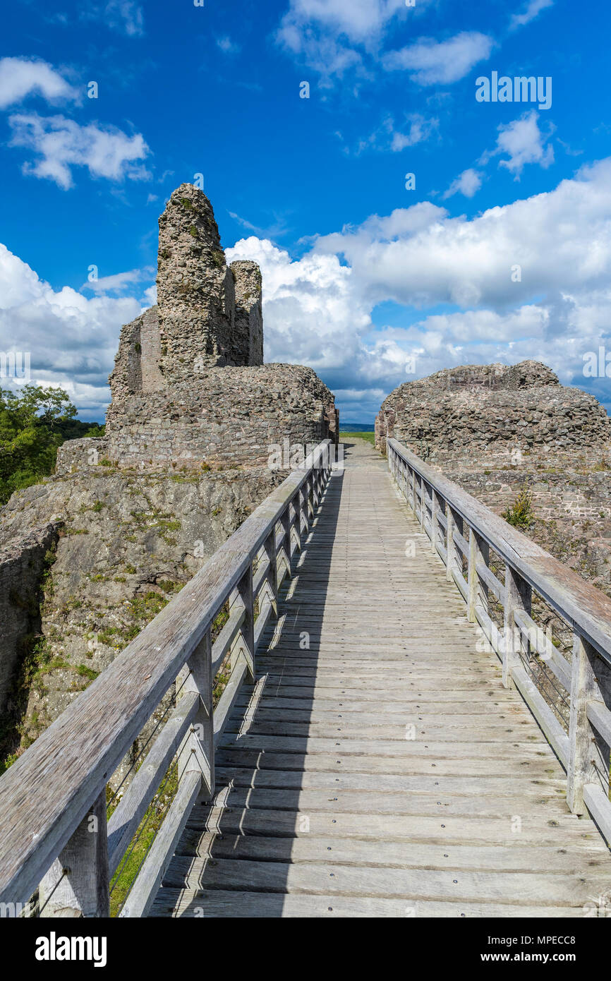 Montgomery Schloss, Powys, Wales, Europa. Stockfoto