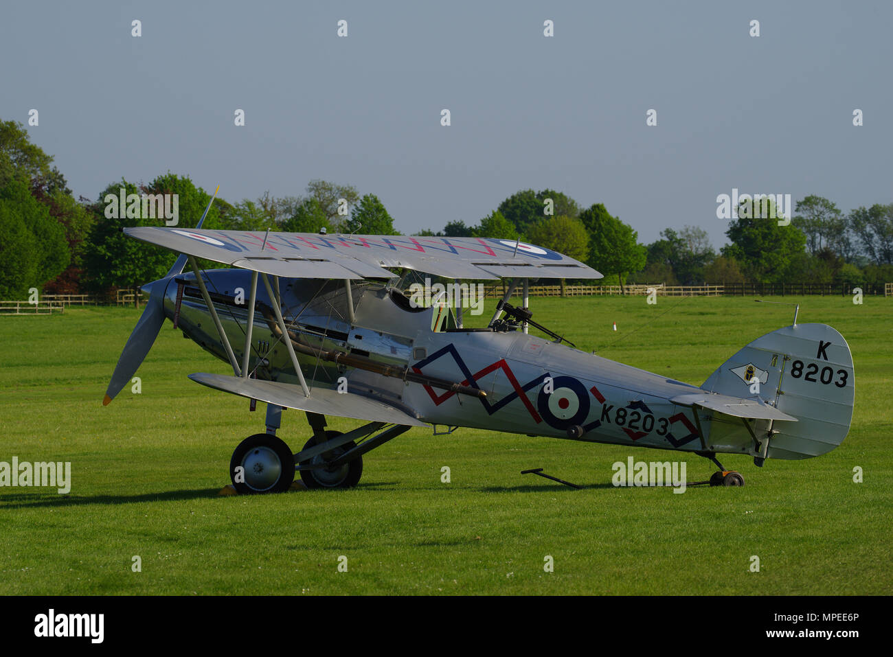 Hawker Demon K8203, G-MTVE, Shuttleworth Collection , Old Warden, Bedfordshire, Stockfoto