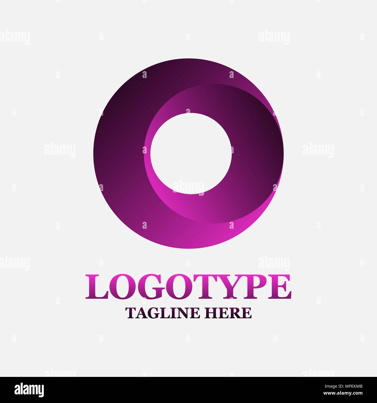 Vektor bunte unterzeichnen. Logo für Business, Technologie, Corporation. Abstrakte Logo in Form eines Kreises. Corporate Symbol, Vorlage Stock Vektor