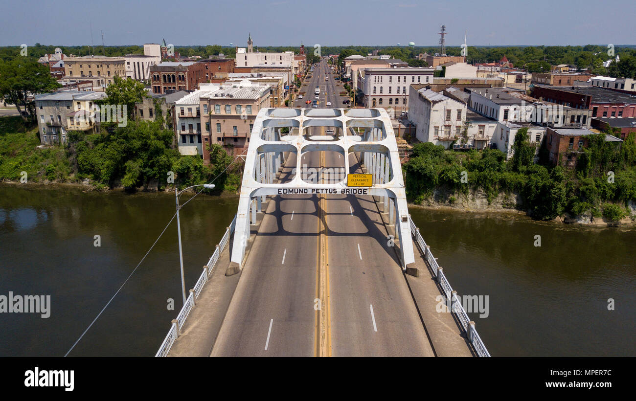 Edmund Pettus Bridge, Selma, Alabama, USA Stockfoto