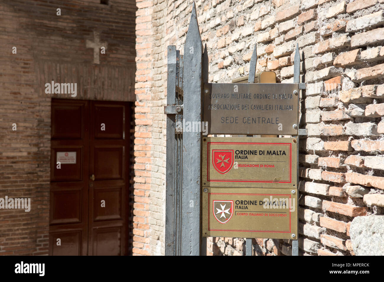 Rom Italien Souveränen Malteserordens, Rom, Italien Stockfoto