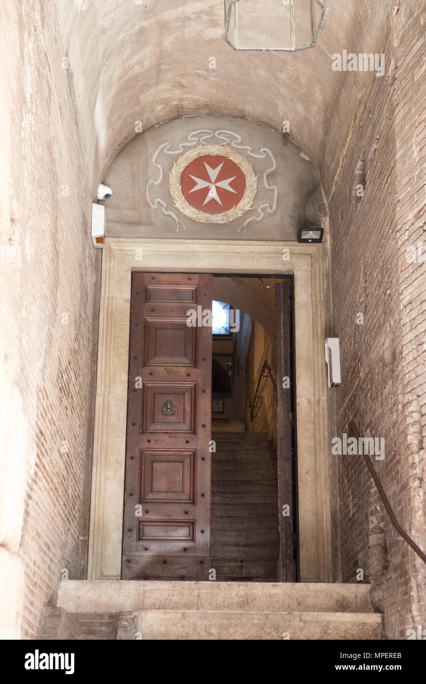 Rom Italien Souveränen Malteserordens, Rom, Italien Stockfoto