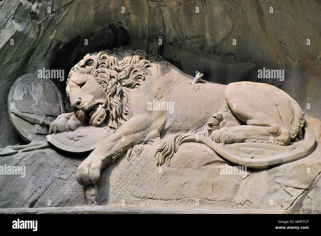 Löwendenkmal Luzern Stockfotos und -bilder Kaufen - Alamy