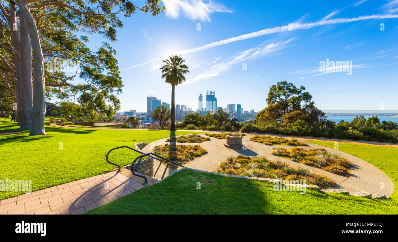 Kings Park und der Stadt Perth. Perth, Australien Stockfoto