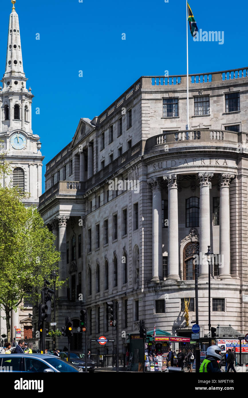 Südafrika House, Trafalgar Square, London, England, Großbritannien Stockfoto