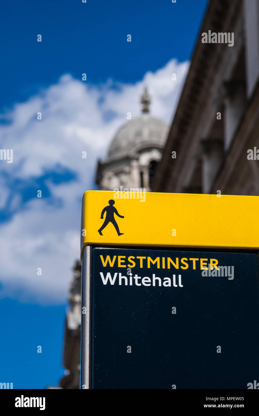 Westminster, Whitehall, London, England, Großbritannien Stockfoto