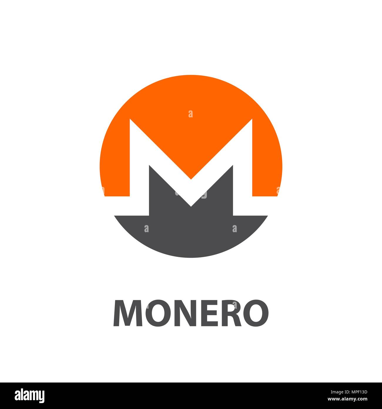 Monero symbol Abbildung Stock Vektor