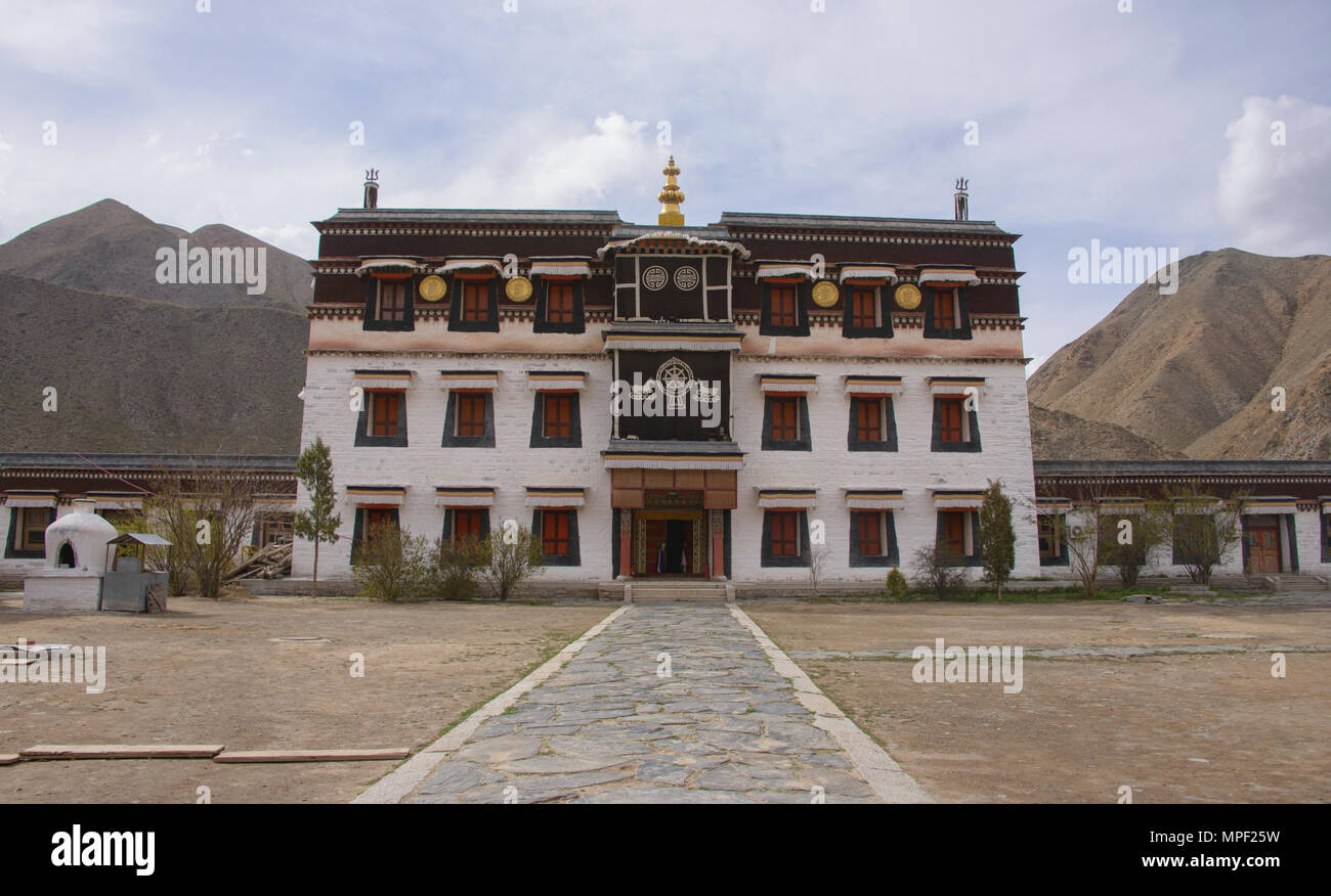Die Barkang Druckmaschine in Labrang Monastery, Xiahe, Gansu, China Stockfoto