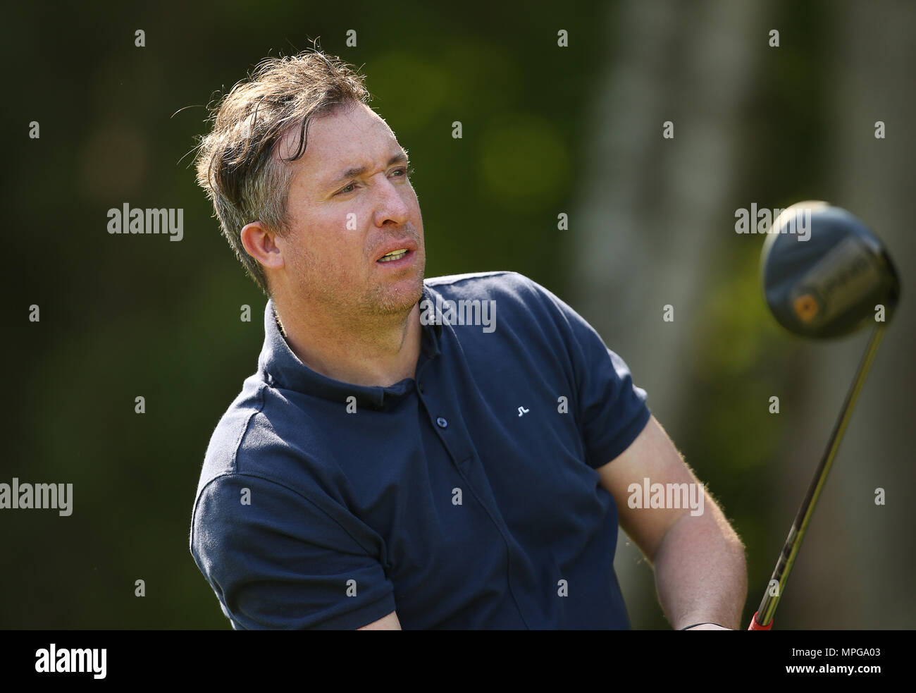 Wentworth, England. 23.Mai 2018. Robbie Fowler während der Pro Ich bin vor der BMW PGA Championship in Wentworth Golf Club am 23. Mai 2018 in Surrey, England Credit: Paul Terry Foto/Alamy leben Nachrichten Stockfoto