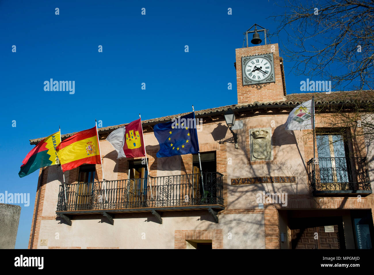 Hita, Guadalajara. Spanien Stockfoto