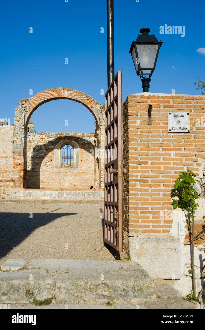 Kirche San Pedro. Hita, Guadalajara, Spanien. Stockfoto