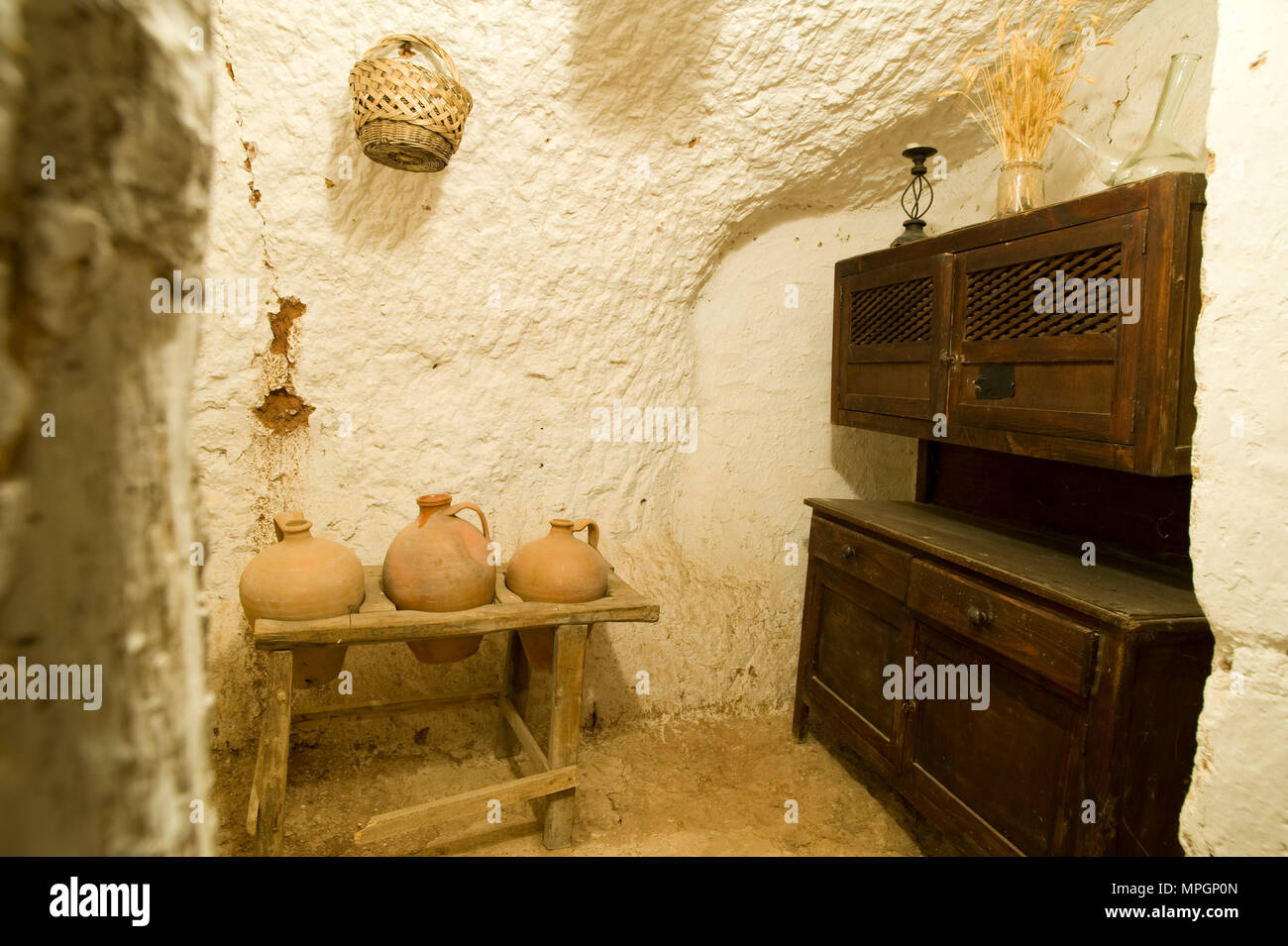 Cave House von Don Diego. Hita, Guadalajara, Spanien. Stockfoto