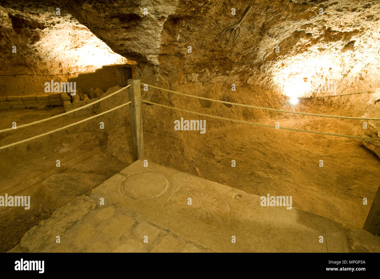 Cave House von Don Diego. Hita, Guadalajara, Spanien. Stockfoto