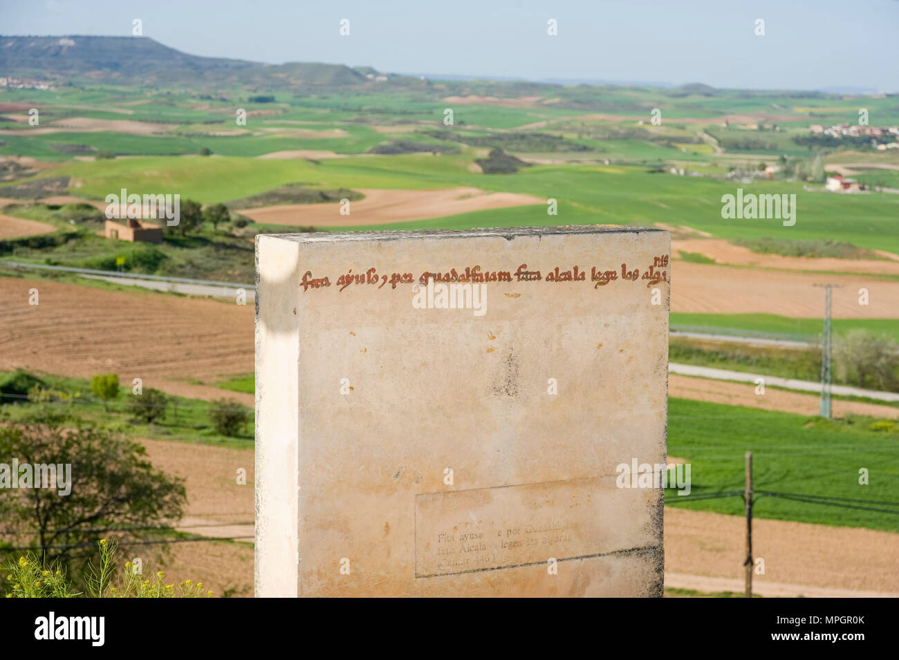 Hita, Guadalajara, Spanien. Stockfoto