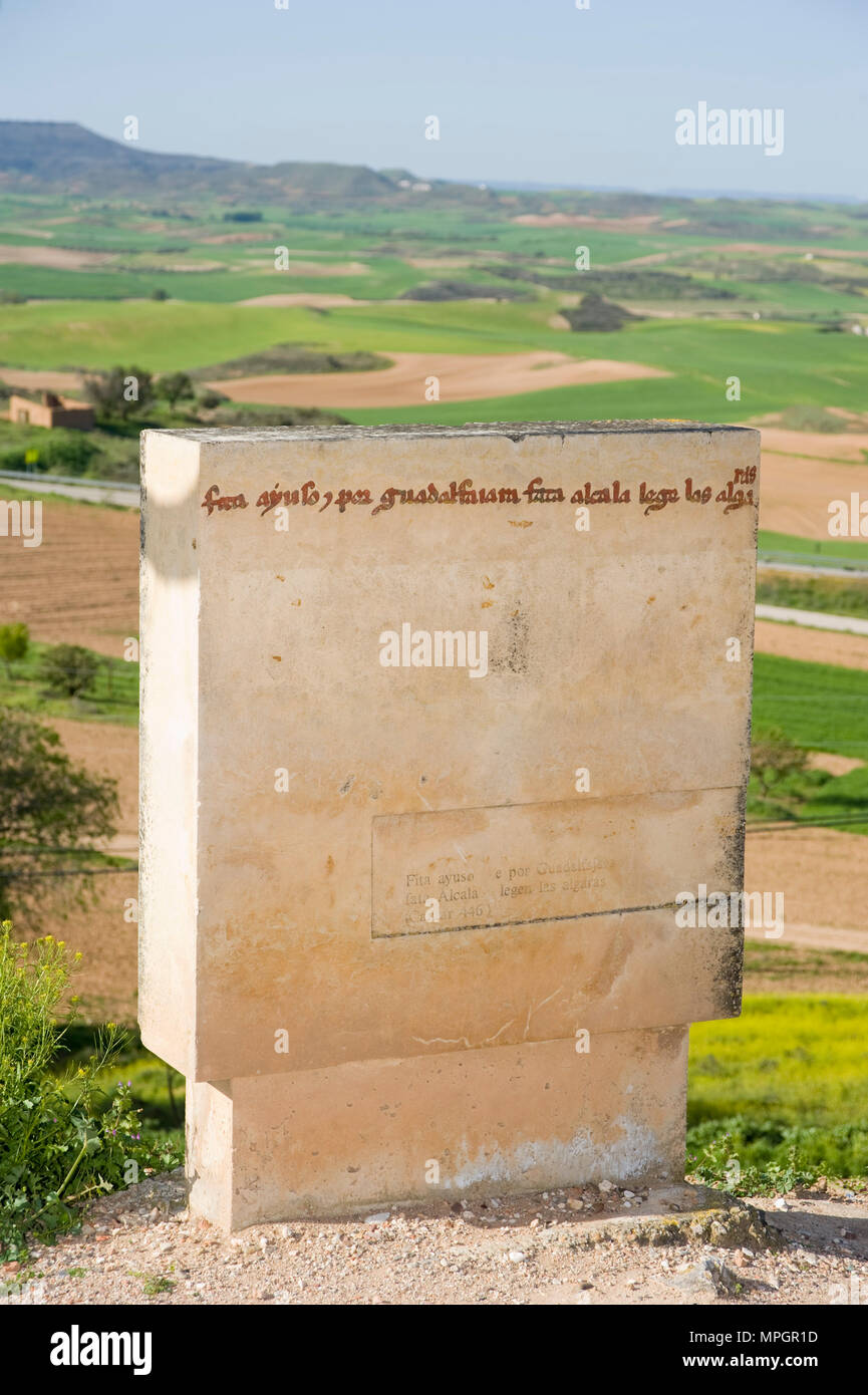 Hita, Guadalajara, Spanien. Stockfoto
