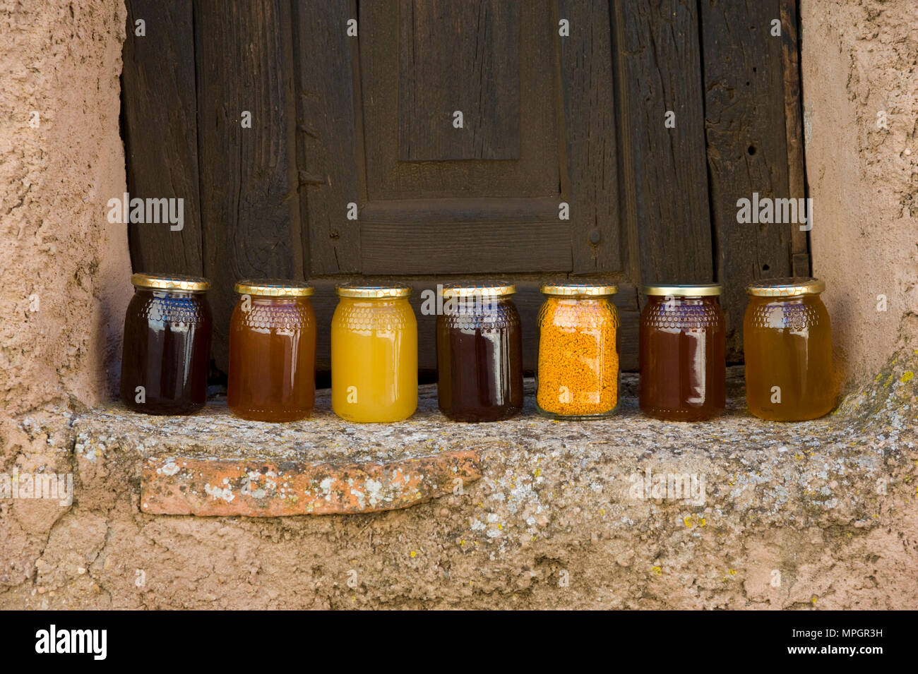 Gastronomie. Hita, Guadalajara, Spanien. Stockfoto