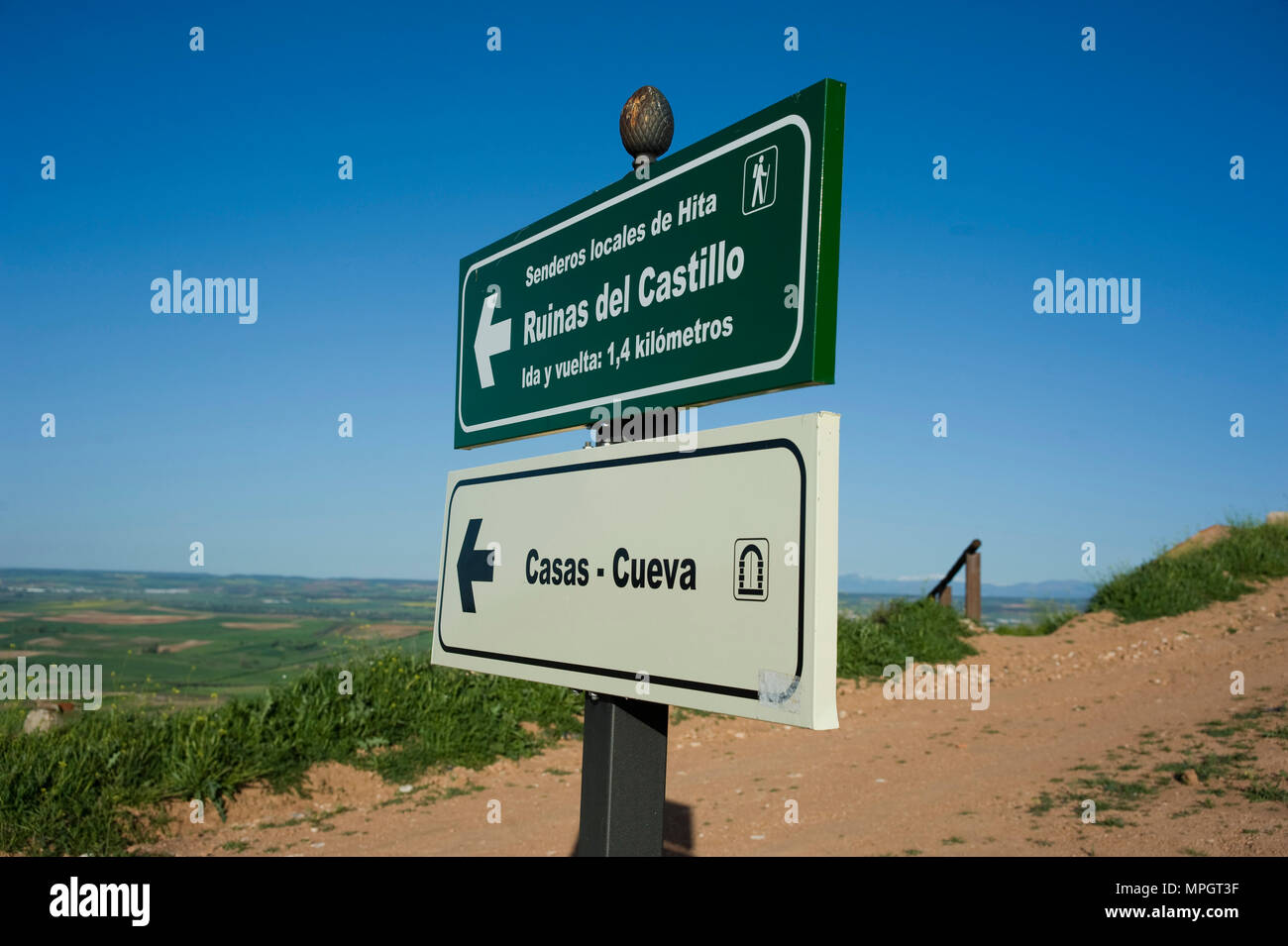 Hita, Guadalajara, Spanien. Stockfoto