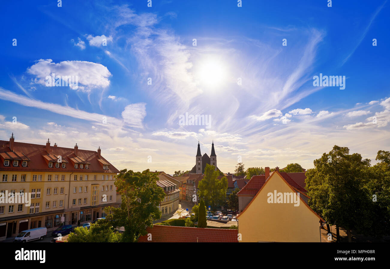 Nordhausen Skyline im Harz Thüringen Deutschland Stockfoto