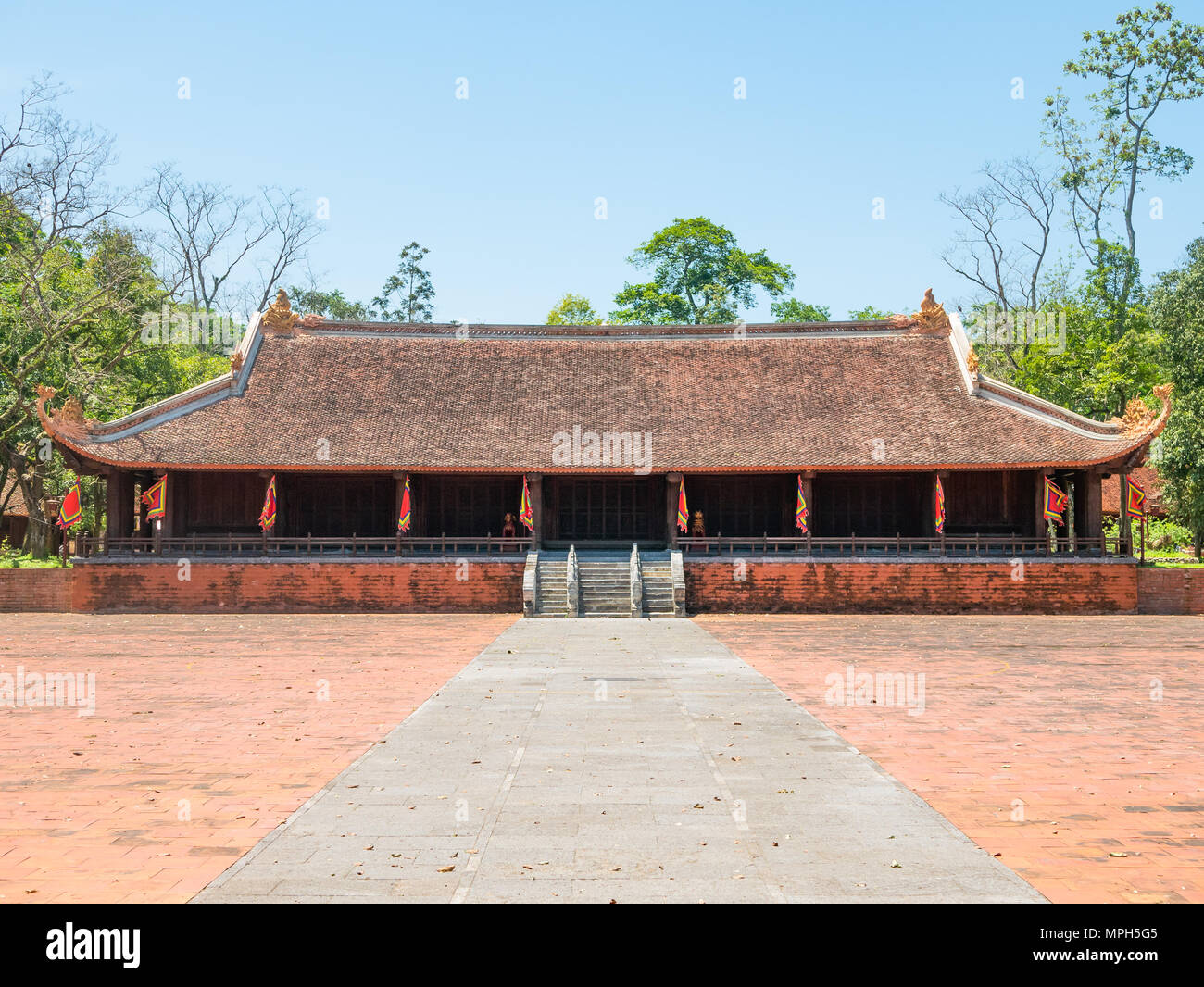 Die Lam Kinh Tempel in Xuan Lam und Lam Son townlet von Tho Xuan district, Thanh Hoa, Vietnam. Der Tempel wurde von nationalhelden Le Loi während der gebaut Stockfoto