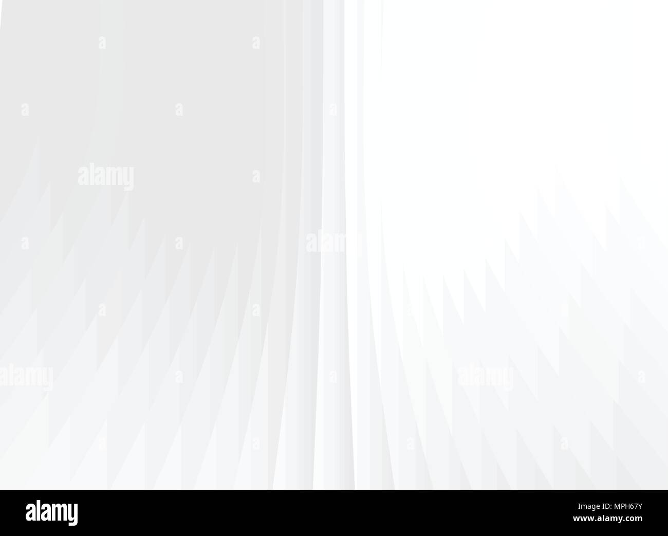 Abstrakte geometrische Perspektive vertikale Linien weißen und grauen Farbverlauf Farbe Hintergrund. Vector Illustration Stock Vektor