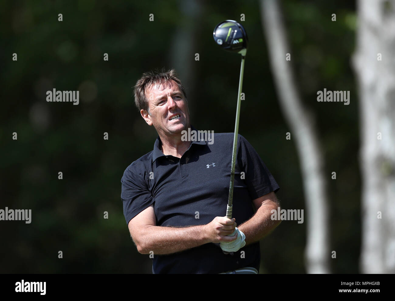 Matt Le Tissier während des Morgens für die BMW PGA Championship 2018 bei Wentworth Golf Club, Surrey. Stockfoto