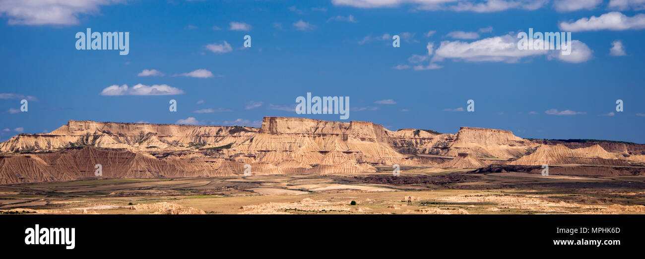 Bardenas Reales Naturpark, Navarra, Spanien Stockfoto