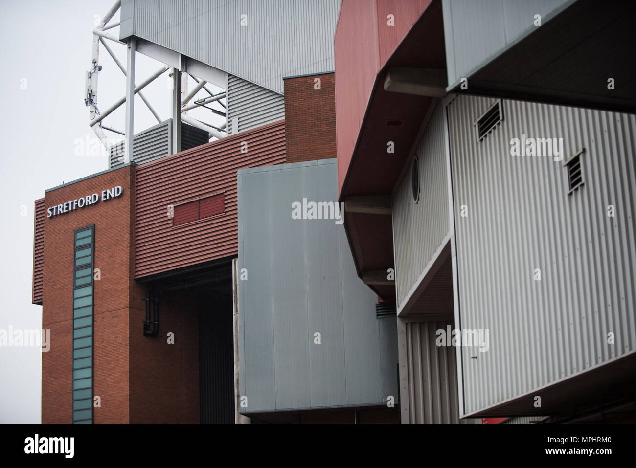 Stretford End. Old Trafford. Manchester United. Stockfoto