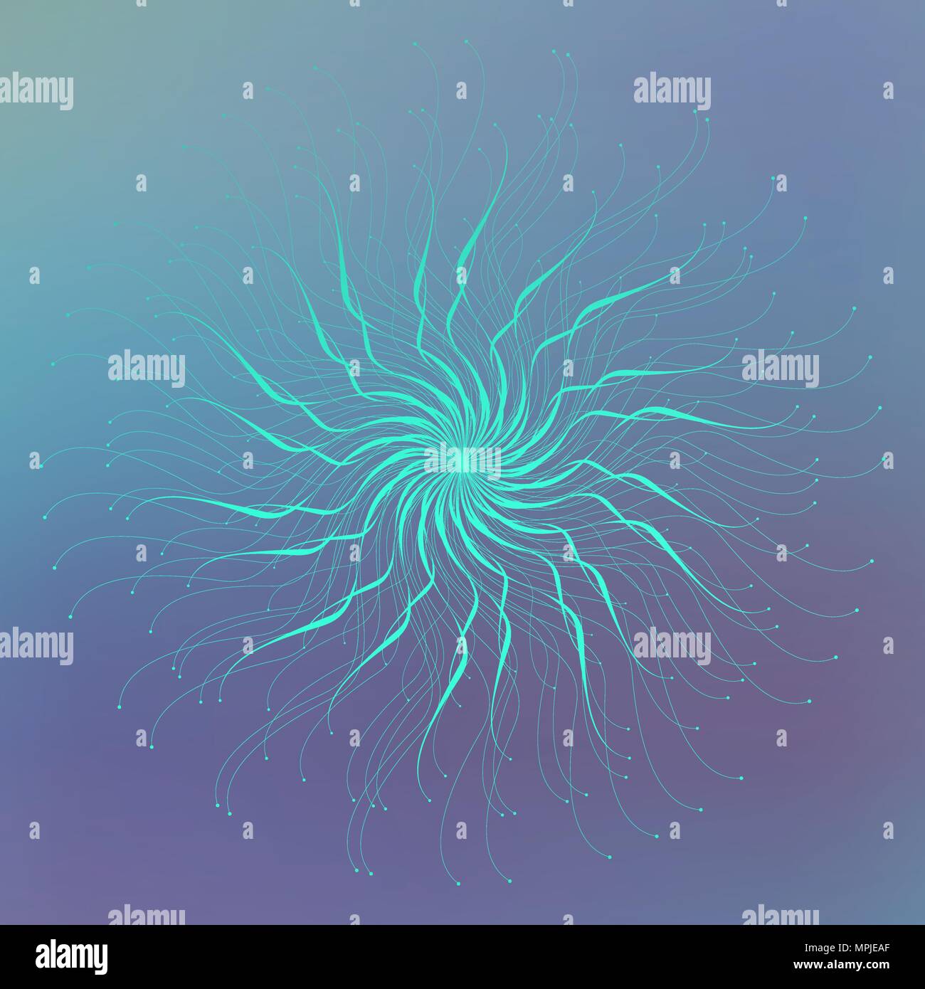 Grosse Daten Visualisierung. Grafische Zusammenfassung Hintergrund Kommunikation. Perspektive Hintergrund Visualisierung. Analytische Netzwerk komplex. Vector Illustration. Stock Vektor