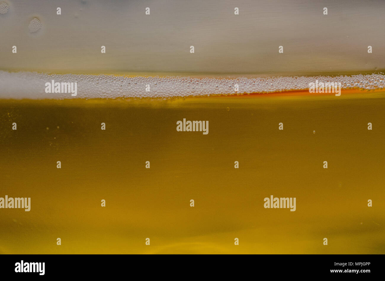 Bier in Nahaufnahme Stockfoto