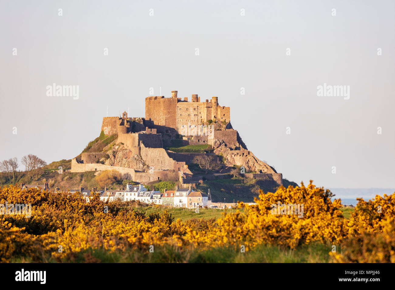 Grossbritannien, Kanalinseln, Jersey, Gorey, Mont Orgueil Castle (Gorey Castle) Stockfoto