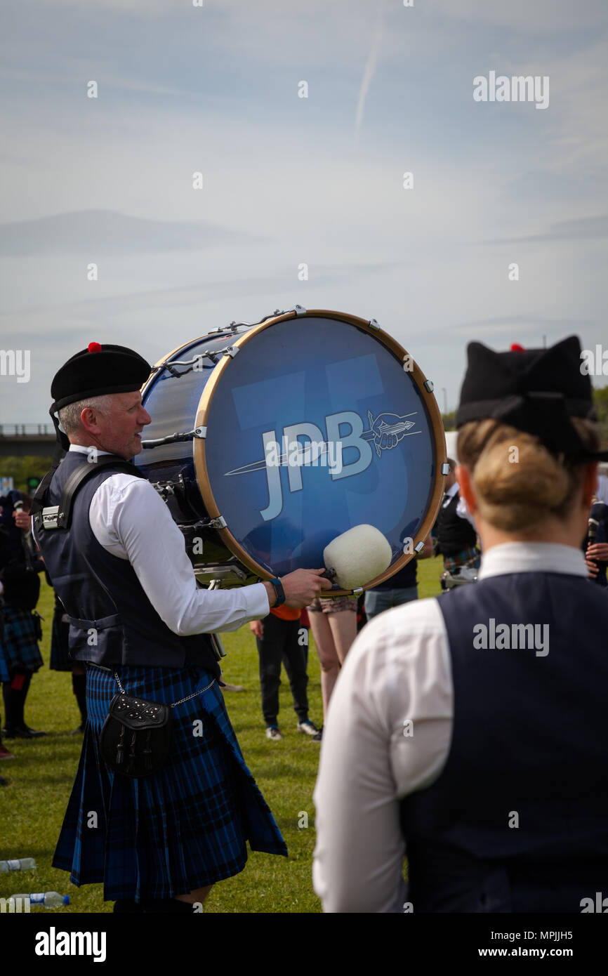 Die britische Pipe Band Championships 2018 Stockfoto