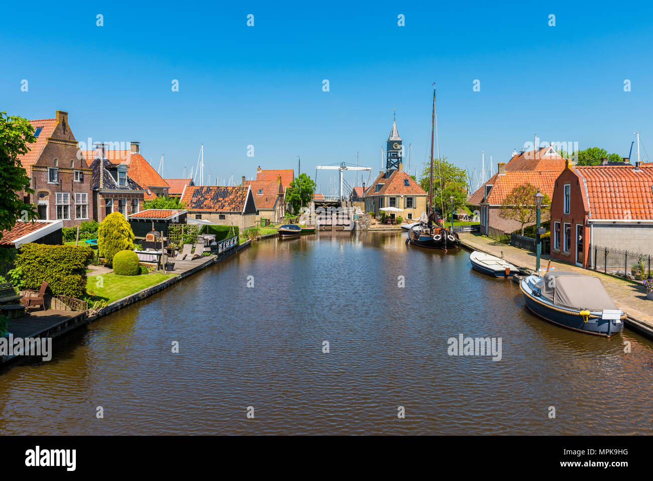 Hindeloopen Friesland Niederlande Stockfoto