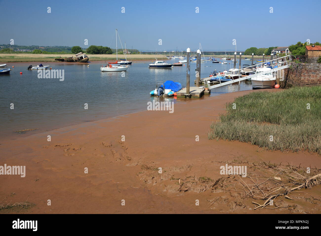 Bath Waterfront, Devon, England, Grossbritannien Stockfoto