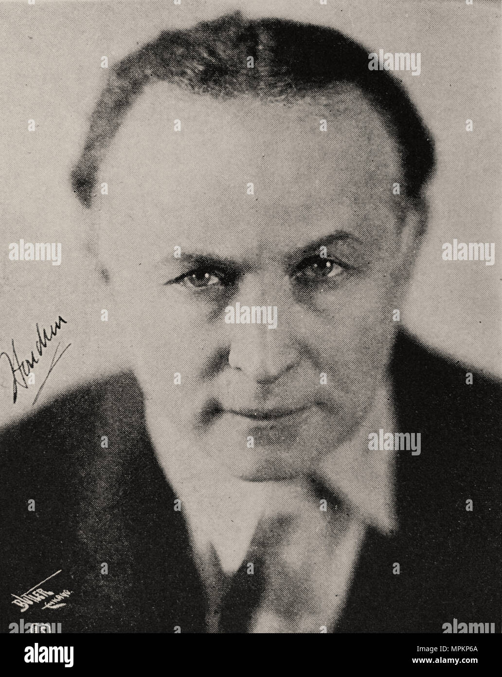 Harry Houdini in 'Houdinis Geist Exposés & Dunninger's Psychische Untersuchungen "Experimentator Pub. Co., (1928) Stockfoto