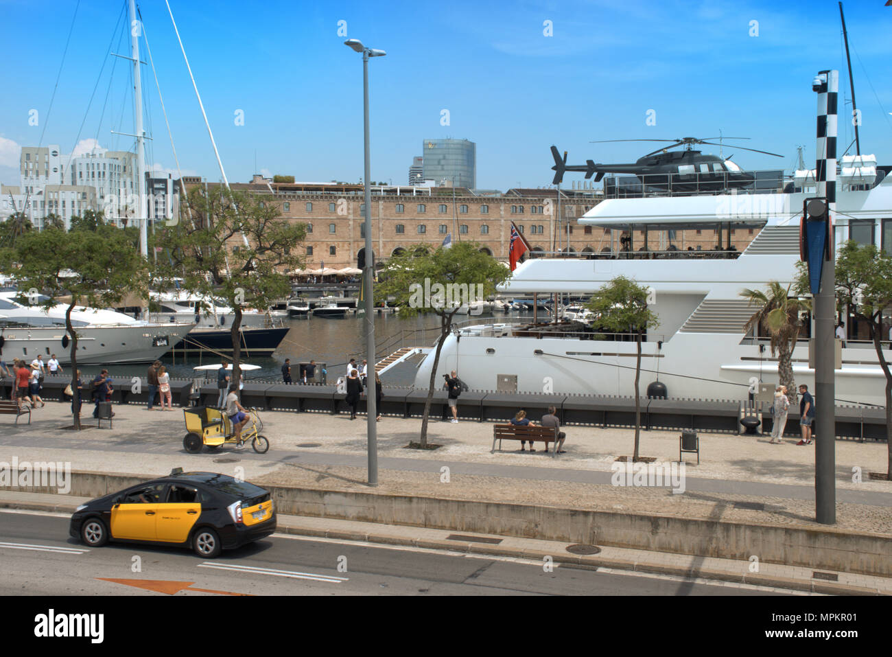 Barceloneta in Barcelona Stockfoto