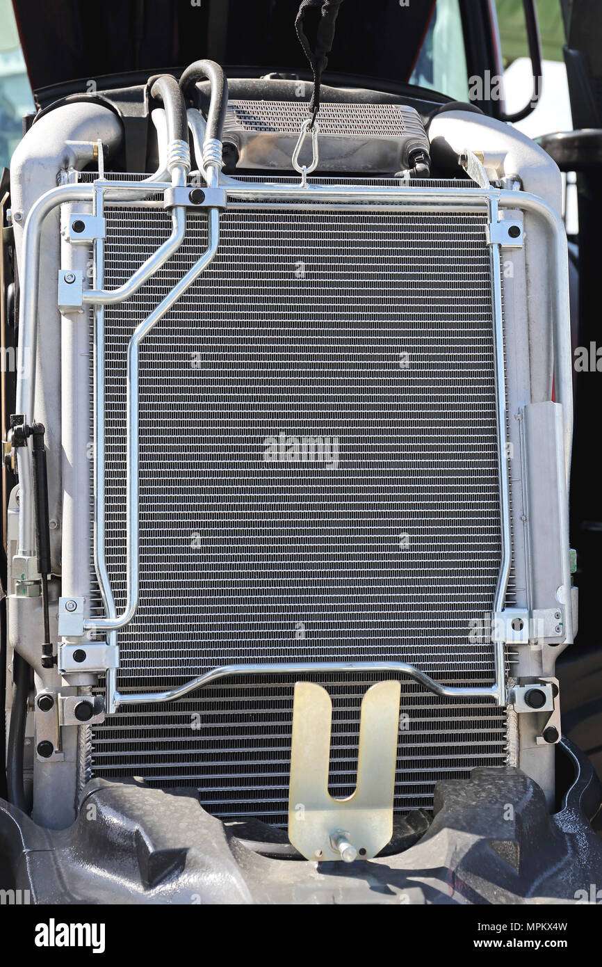 Auto-Aluminium-Kühler Für Motorkühlung Stockbild - Bild von