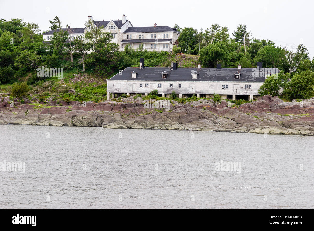 Kanada, Kanada, Nordamerika St. Lawrence River, Grosse Ile, Irish Memorial National Historical Site, Einwanderungsquarantäne-Insel 1832 1937, Kanada0707 Stockfoto