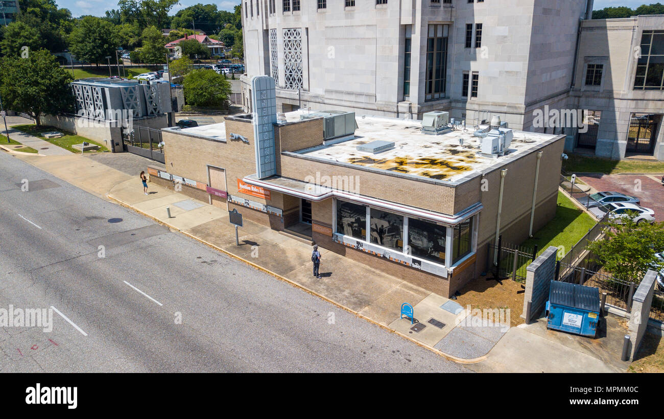 Freedom Rides Museum, historische Greyhound Bus Station zum Gedenken an Aktivismus von 1961, Montgomery, Alabama, USA Stockfoto