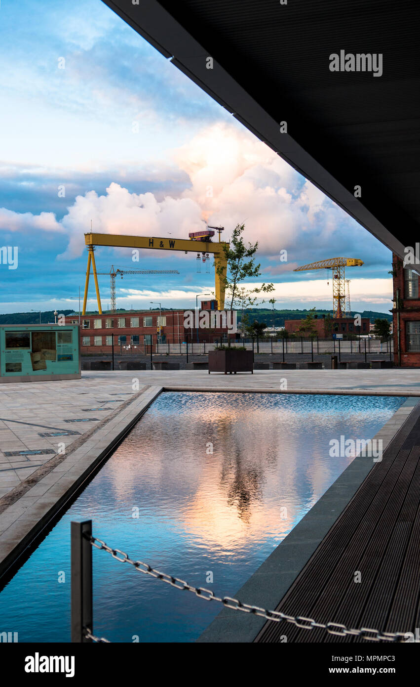 Titanic Titanic Quarter Belfast City Belfast Hafen Belfast Nordirland Stockfoto