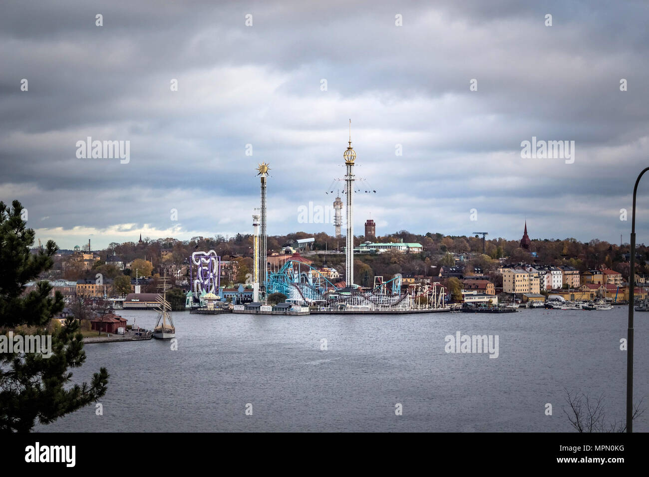 Gröna Lund Stockholm Stockfoto