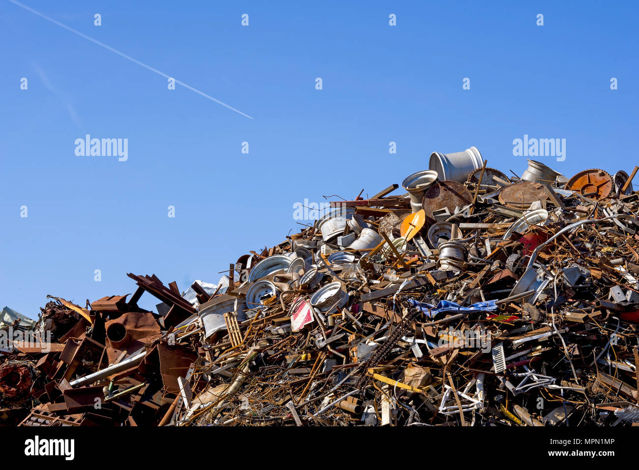 Haufen Schrott recycling gespeichert Stockfoto