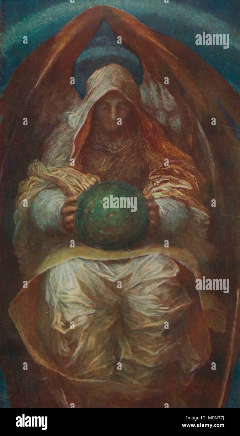 "Die All-Pervading', c 1887 (1912). Artist: George Frederick Watts. Stockfoto