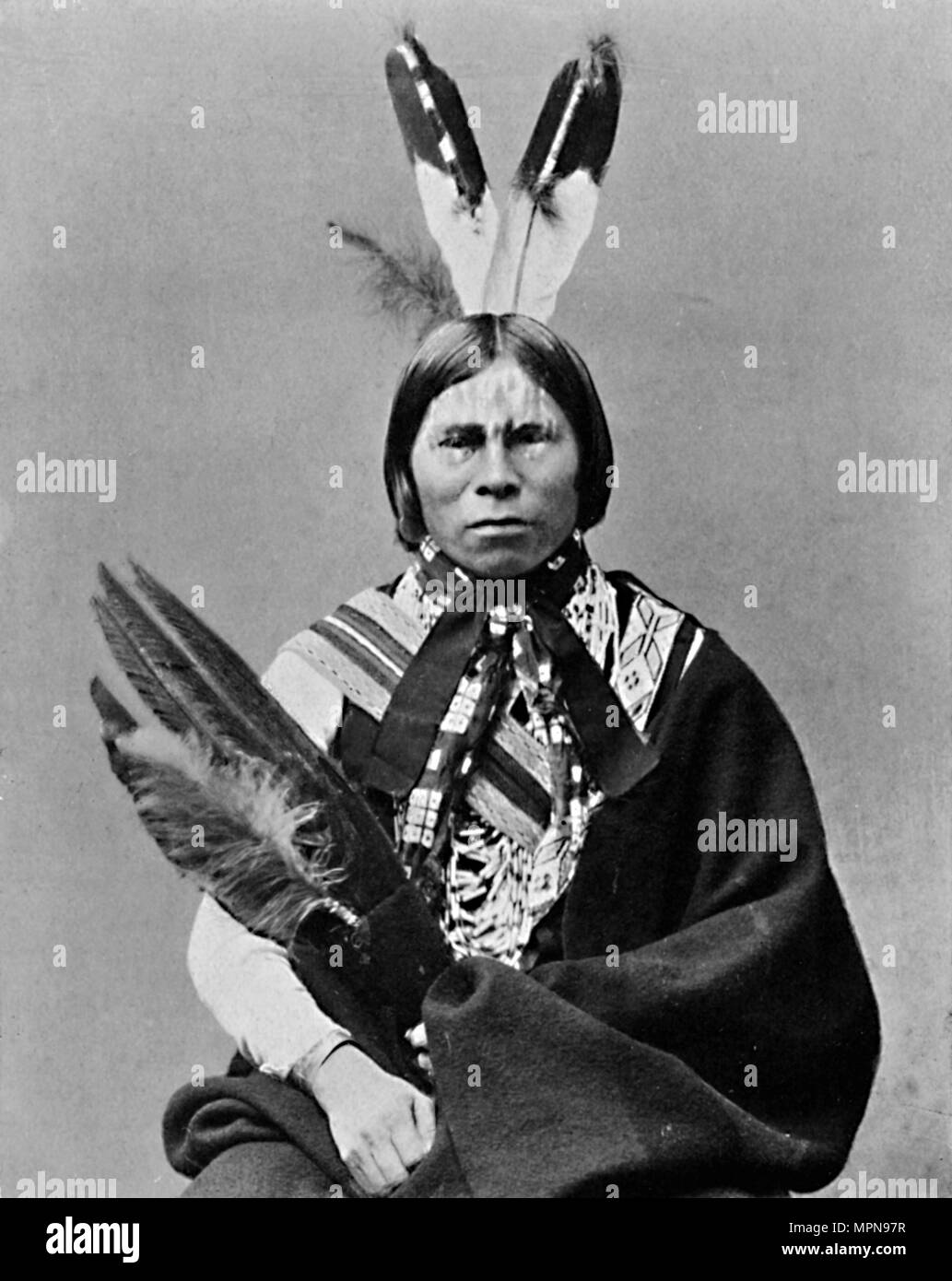 Eine Algonquin Indianer, 1912. Artist: Robert Wilson Shufeldt. Stockfoto