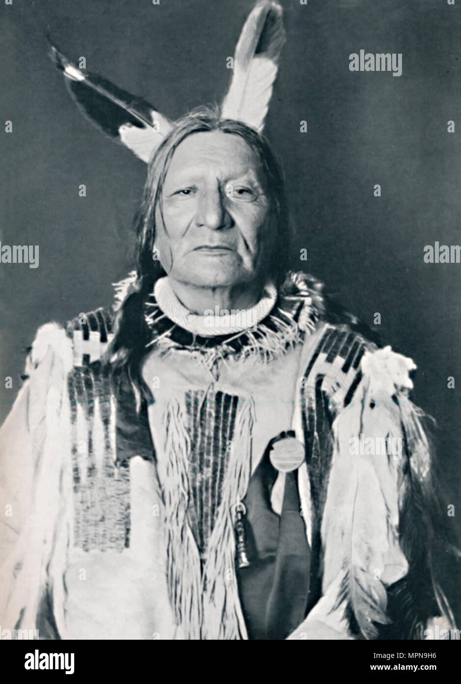 Ein Sioux Chief, 1912. Artist: Robert Wilson Shufeldt. Stockfoto