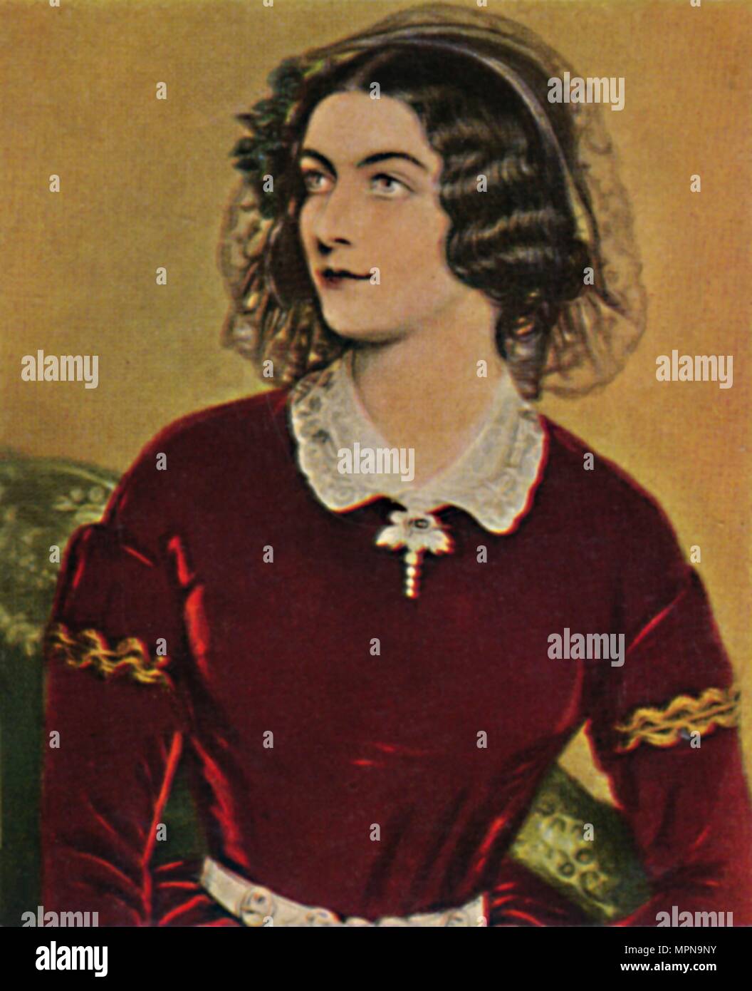 "Lola Montez 1818-1861. - Grafik von Stieler', 1934. Artist: Unbekannt. Stockfoto