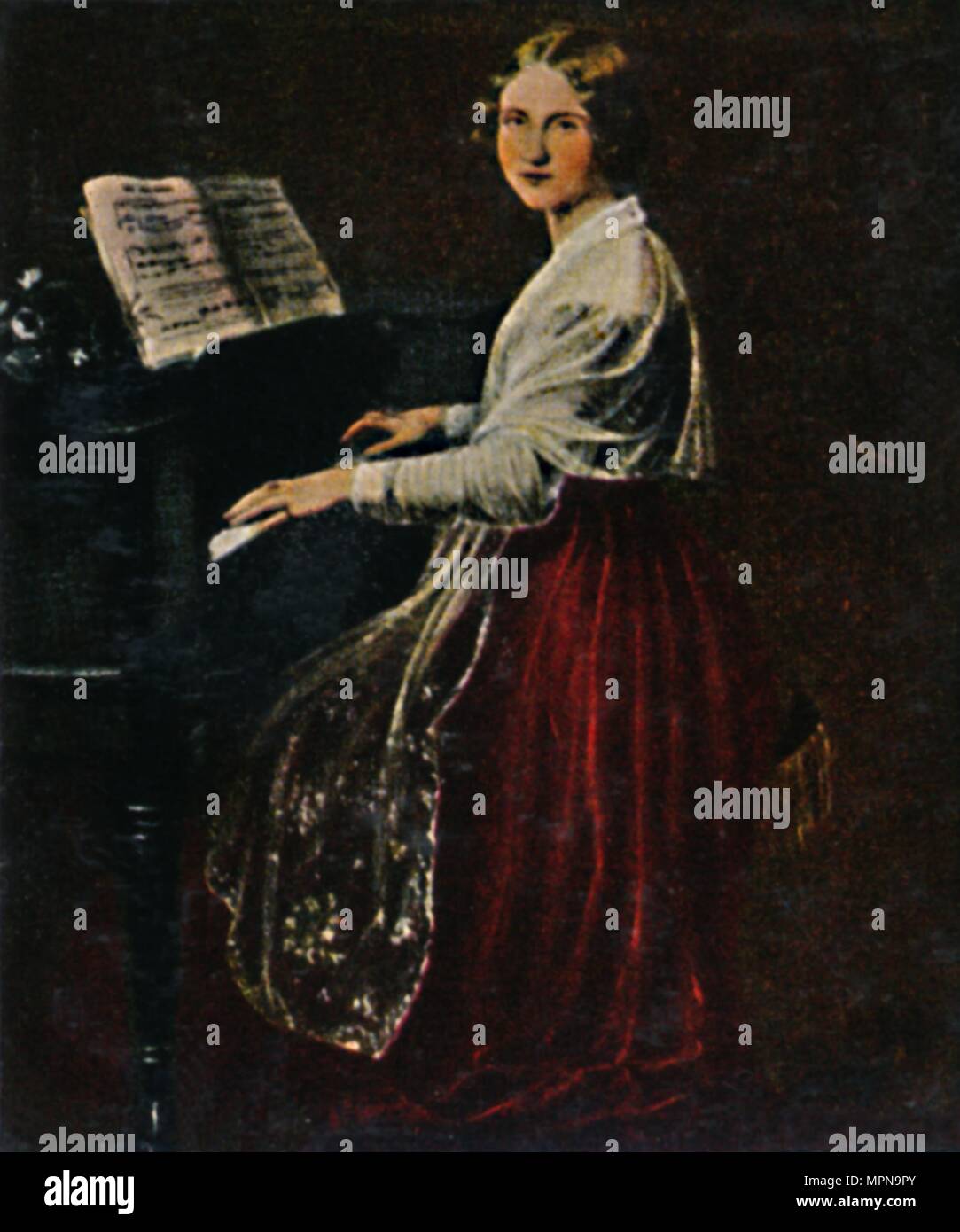 "Jenny Lind 1820-1887. - Grafik von Asher', 1934. Artist: Unbekannt. Stockfoto