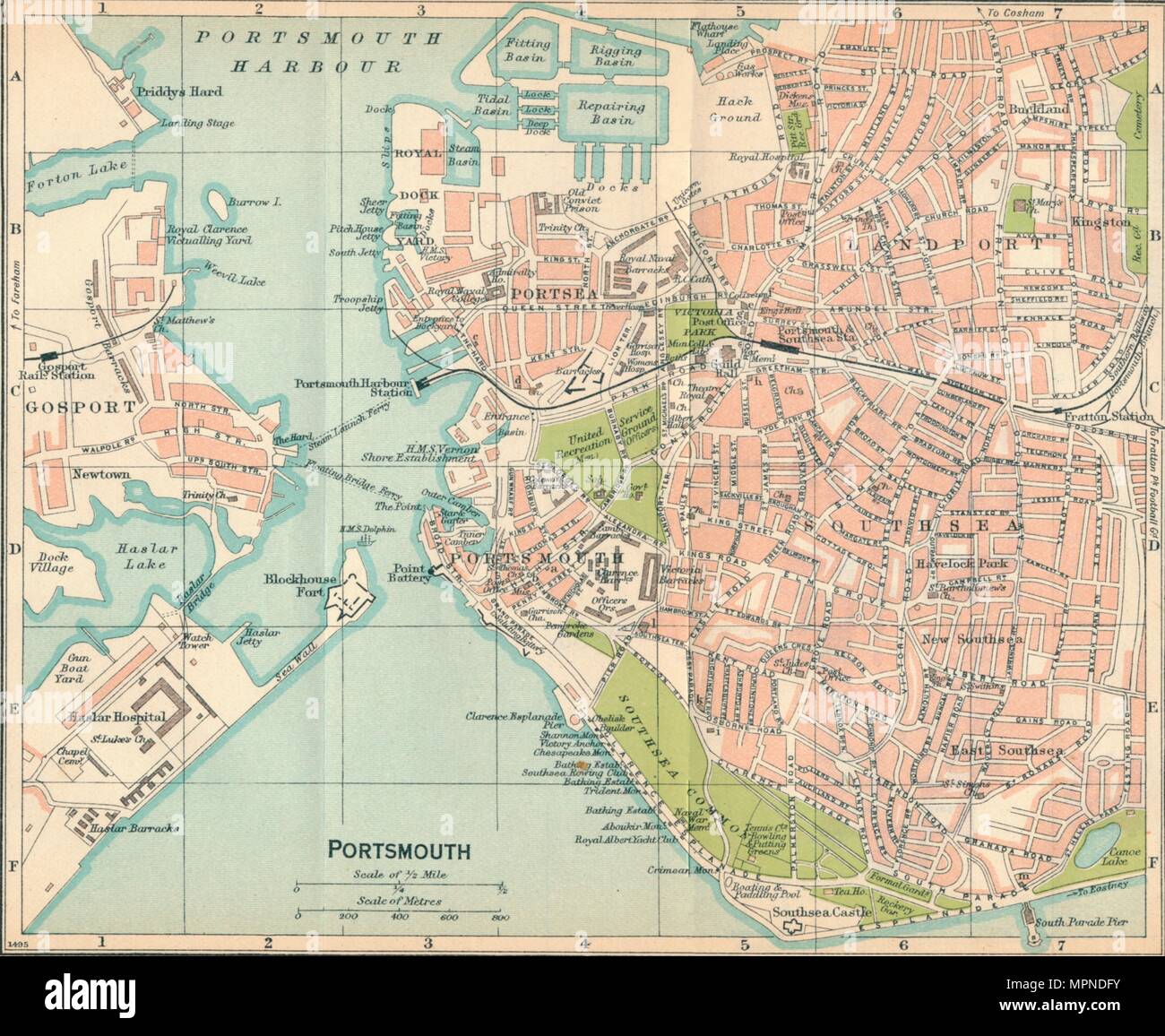 "Portsmouth', c 20. Artist: John Bartholomew. Stockfoto