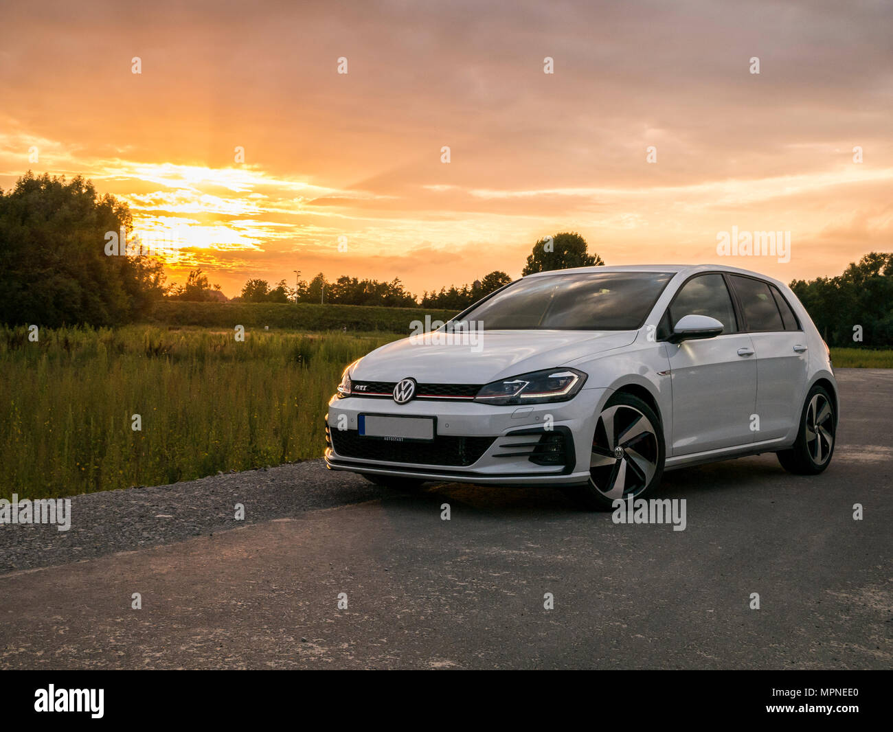 VW Golf GTI 7 Facelift Stockfoto